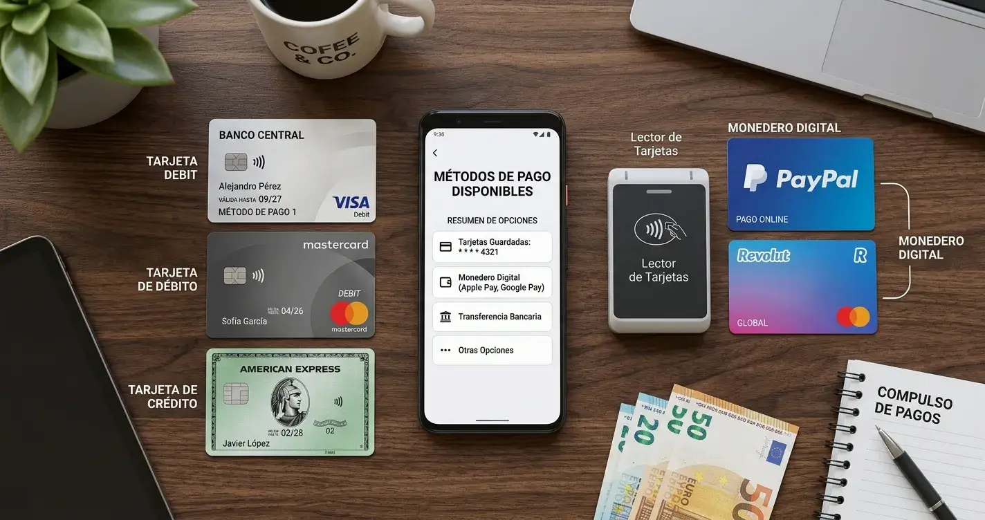Comparativa de métodos de pago disponibles en casinos online españoles