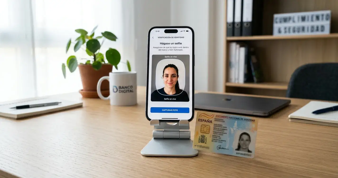 Proceso de verificación KYC con DNI y selfie en casino DGOJ