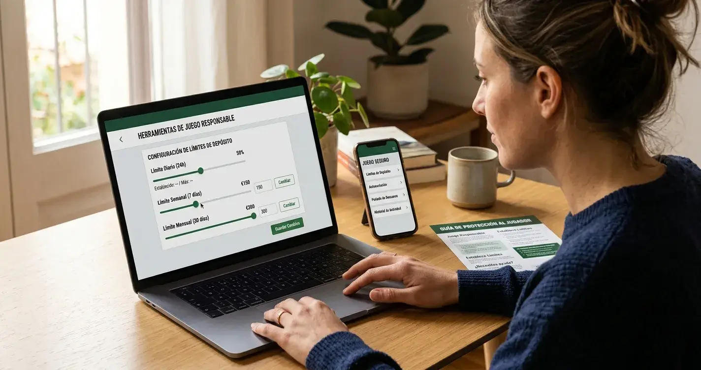 Configuración de límites de depósito en casino online regulado DGOJ