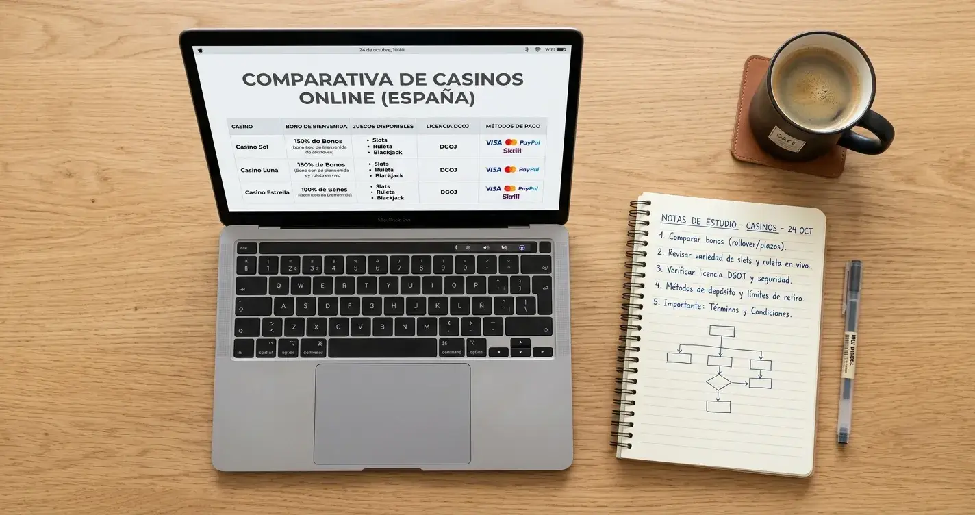 Comparación de los mejores casinos que aceptan Cardano en España