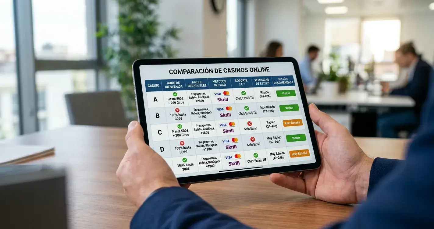 Comparativa de casinos con Neteller en España: ranking actualizado