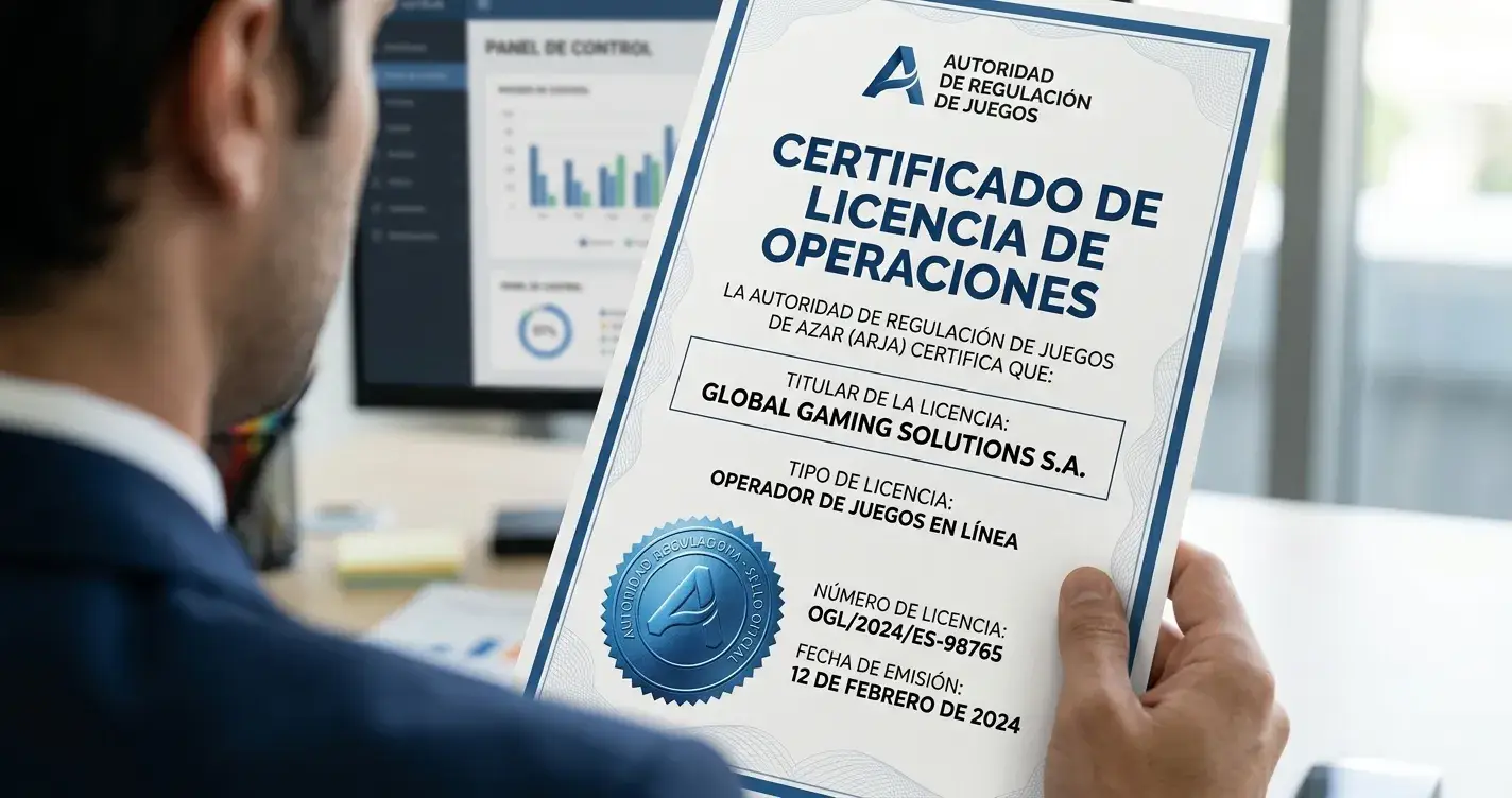 Sello oficial de la Curaçao Gaming Authority con formato de licencia OGL verificable